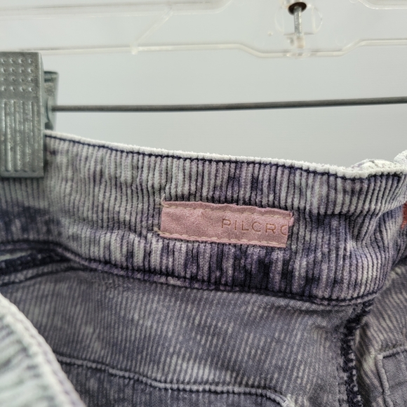 Anthropologie Pilcro The Wanderer Corduroy Barrel Pants Size 27 Light Gray Boho - Picture 5 of 16